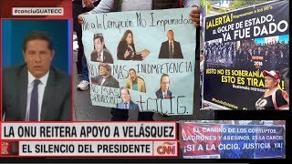 Miles de personas en Guatemala se manifiestan a favor de la CICIG