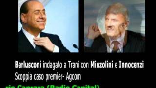 Berlusconi indagato a Trani con Minzolini e Innocenzi