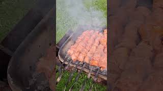 Еда шашлыки из свинины в клюквенном маринаде #еда #мясо #шашлыки #food