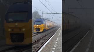 #treinleven virm❤️8733❤️komt met MIST 🌫️ door Vlissingen Souburg #shortsfeed