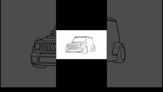 How to draw a MERCEDES G63 AMG BRABUS 2024 / drawing Mercedes g-class