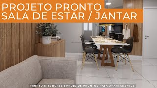 Sala de Estar / Jantar Planejada | Tuska | 108S