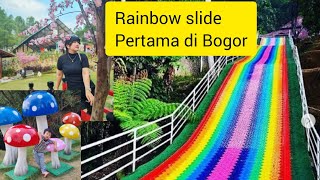 DUSUN GIOK BOGOR || RAINBOW SLIDE PERTAMA DIBOGOR || TEMPAT WISATA TERBARU DIBOGOR