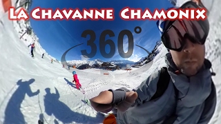 Red slope in la Chavanne (Chamonix) 360°