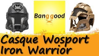 Présentation du casque Wosport Medieval Iron Warrior, disponible sur Banggood.