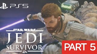 STAR WARS JEDI SURVIVOR PS5 WALKTHROUGH | PART 5 | RANCOR BOSS BATTLE