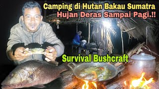 Camping di hutan bakau Sumatra,hujan deras sampai pagi.!! SURVIVAL BUSHCRAFT