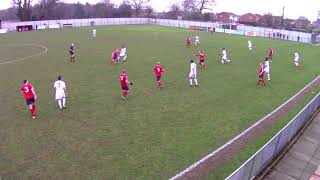 kane Farrell Playing Right Back in No17 for Biggleswade United V Wembley 13 01 2018