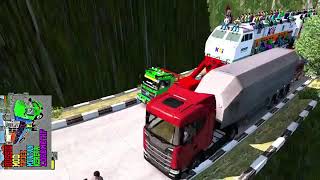 Truck Lokomotif Bawa Kereta Api Melewati Jalur Extrim GamePlay #16