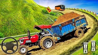 TODAY🪀LIVE TRACTORS TROLLEY GAME - TRACTOR TROLLY OFFROAD STUNT GAME - #indiantractorsimulator👑 #103