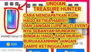 HAGO TREASURE HUNTER!! CARA MENDAPATKAN KOIN UNTUK MEMBELI BINGKAI DAN IKUT EVENT UNDIAN