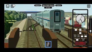 Chasing Amtrak California Zephyr in metra train simulator, ROBLOX.