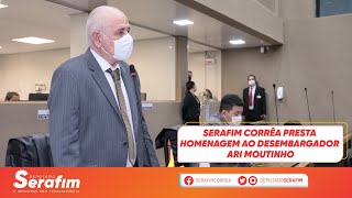 Serafim Corrêa presta homenagem ao desembargador Ari Moutinho