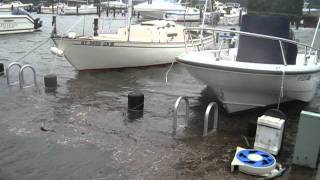 Hurricane Irene Shelter Island New York 2011 pt2