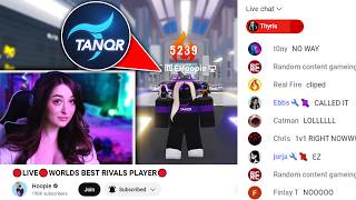 I SECRETLY trolled her ENTIRE LIVESTREAM in Roblox Rivals..