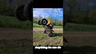 400ex vs YFZ450 #wheelie #dragracing #dirtbike #wheelies #motorsport #automobile #yfz #racing #bike