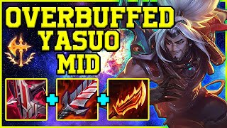 OVERBUFFED YASUO MID THIS CHAMP IS ABSURD| YASUO VS YONE PATCH 10.25 HOW TO YASUO| league of legends