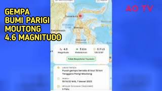 Gempa bumi 4.6 Guncang Parigimoutong , 7 Maret 2023