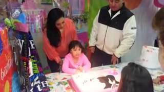 My 4th birthday party singing happy birthday