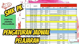 Kurikulum SMK Pusat Keunggulan | Pengaturan Jadwal Pelajaran SMK PK | Part 3