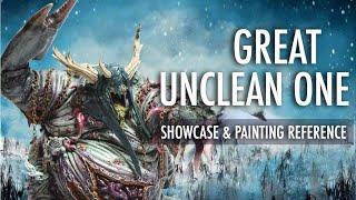 Warhammer 40K Age Of Sigmar Showcase & Painting Reference Great Unclean One, Rotigus, Garglerot Deep