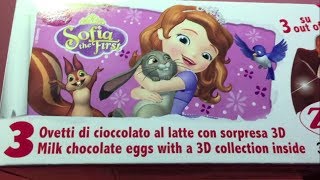 Sofia The First Surprise Eggs Zaini Disney Princess with Piglet Rabbit Kanga Roo