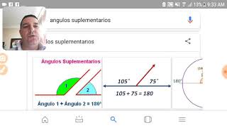 Geometría plana app Ángulos suplementarios y complementarios