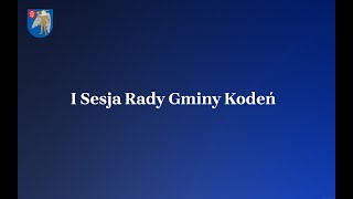 I Sesja Rady Gminy Kodeń 20.11.2018 r.