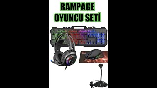 Rampage 4 IN 1 Oyuncu Seti Gaming Combo Rampage Oyuncu Ekipmanları