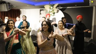 Best Punjabi Engagement Dance Performance 4K l Singapore I Harrmeet & Azizah