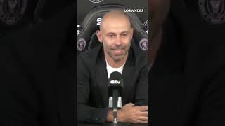 Mascherano DT del Inter Miami. "Es un reto mayúsculo... me avalan mis casi 20 años de carrera".