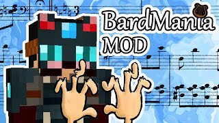 BardMania Minecraft Mod 1.12.x instrumentos que se pueden tocar