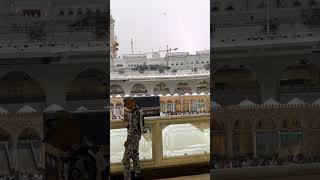 Allah ki rehmat #kaba  #rain #thunder #clouds #makkah