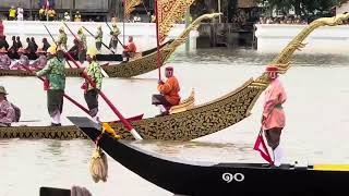 #Thailand 🇹🇭 #Bangkok The Royal Barge Procession which royal barges glide along Chao Phraya river.