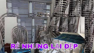 RẺ NHƯNG LẠI ĐẸP BÀN GHẾ INOX SÍP ĐI HÀ NỘI VÀ CÁC TỈNH