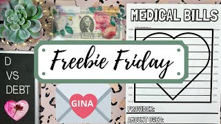 Freebie Friday printables, happy mail from Gina, & cash envelope giveaway 💌