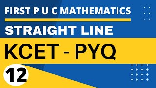 KCET-MATHEMATICS:STRAIGHT LINES:PYQ