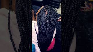 SMALL KNOTLESS BRAIDS #shorts