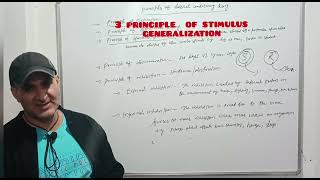 key term spontaneous recovery and stimulus generalization