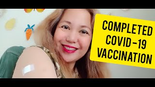 SA WAKAS, KUMPLETO NA ANG VACCINATION PARA SA COVID - 19