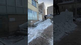 Boardslide to 50-50 #snowskate