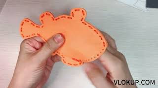 Vlokup DIY Clownfish Felt Sewing Kit for Kids | Easy and Fun Craft Project