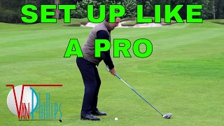 HOW TO SET UP TO THE GOLF BALL PROPERLY