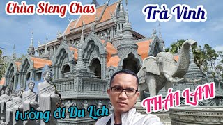 Lần Đầu Tham Quan Chùa Sleng Chas Trà Vinh Tưởng Đi Du Lịch Thái Lan | Boy Khmer Trà Vinh