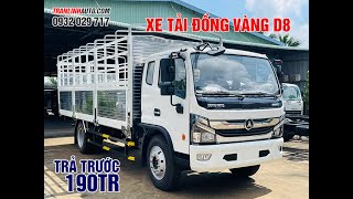 XE TẢI ĐỒNG VÀNG D8 MÀU TRẮNG ĐẸP LONG LANH