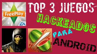 TOP 3 JUEGOS🔥[HACKEADOS]🔥PARA📱ANDROID📱📥GRATIS✔