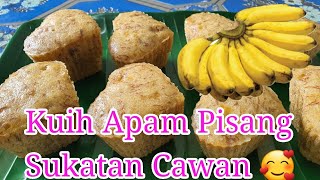 Resepi Apam pisang kukus Gebu 2020  ❤ || Sukatan Cawan ||Apam kukus|| Episod 26