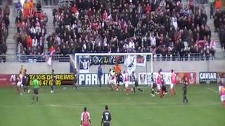 Stade de Reims- Angers ,28/01/2012 But de Glombard