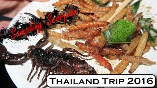 Bangkok - Eating Scorpion and Worms