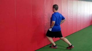 Standing Wall Knee Touches